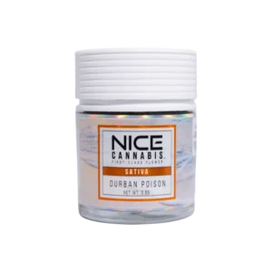 Nice Cannabis THC Packaged Flower Traditional Durban Poison 3.5G
