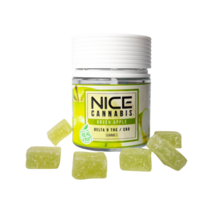 Nice Cannabis Delta 9 THC CBD Green Apple Gummies