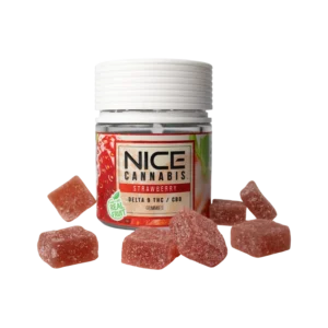 Nice Cannabis Delta 9 THC CBD Strawberry Gummies